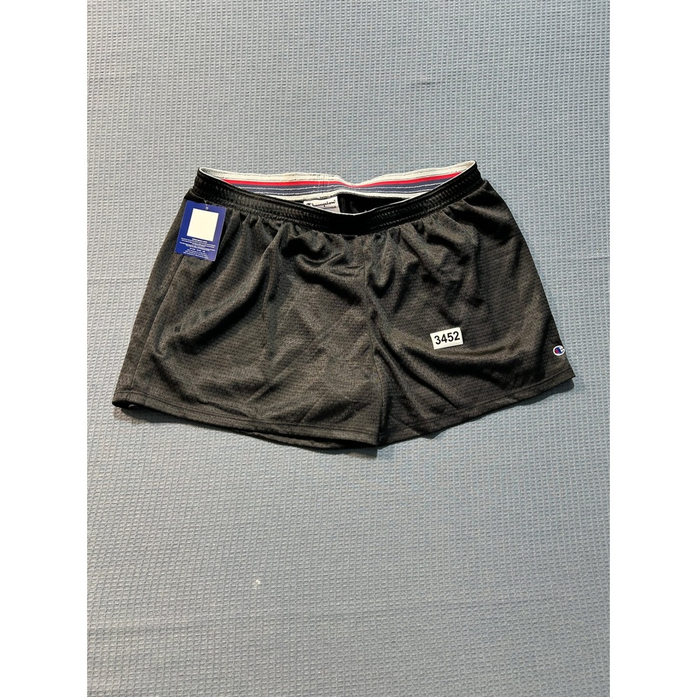 Champion Mesh Athletic Shorts Mens Large Black